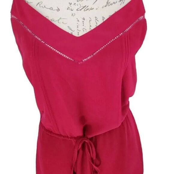 Naked Zebra Ladies Red Spaghetti Strap Tie Waist Dress - Size Small - Picture 10 of 10